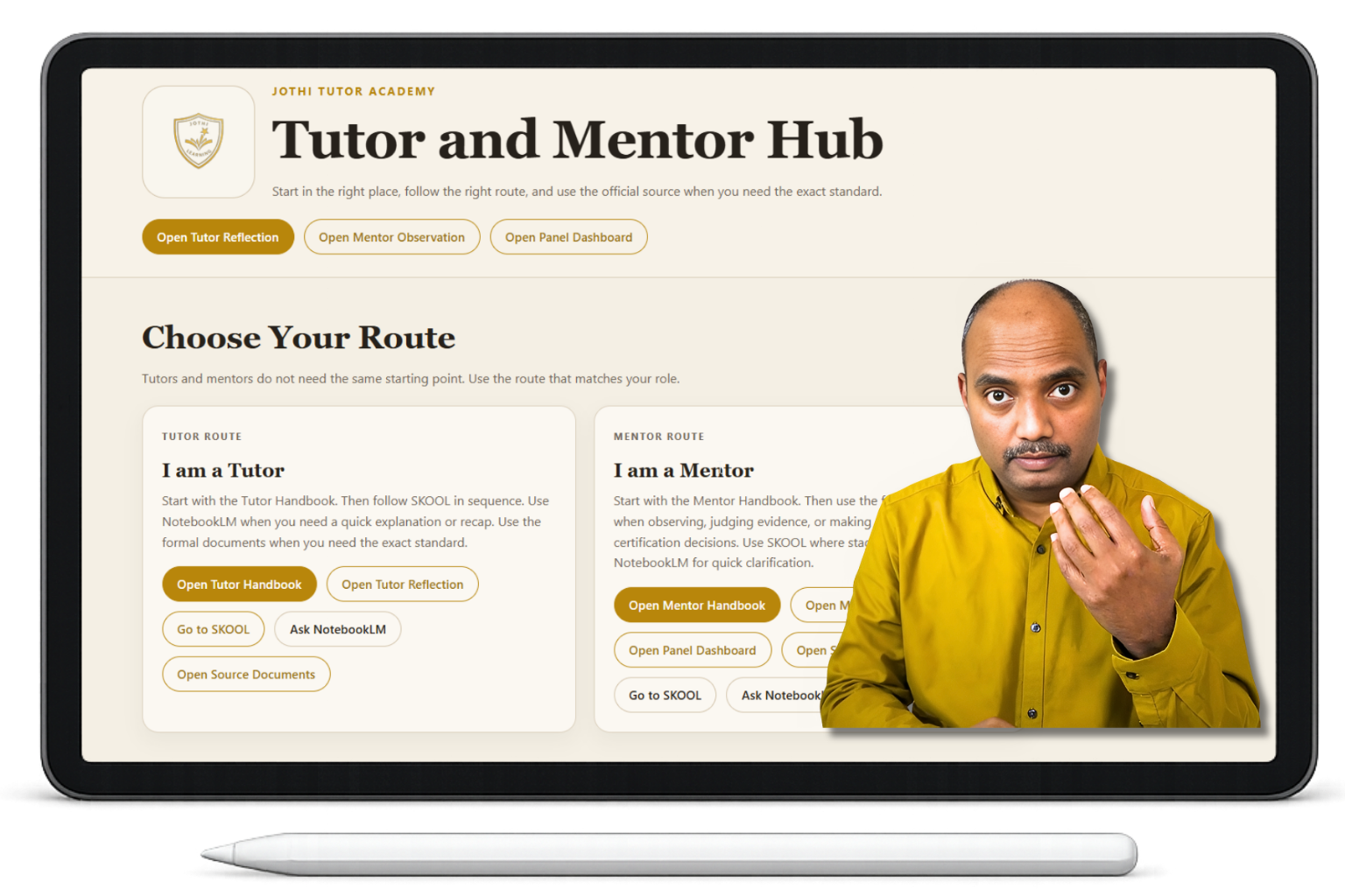 Founder oversight proof image showing teaching quality review